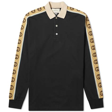 gucci long sleeve polo mens|Gucci jersey t shirt.